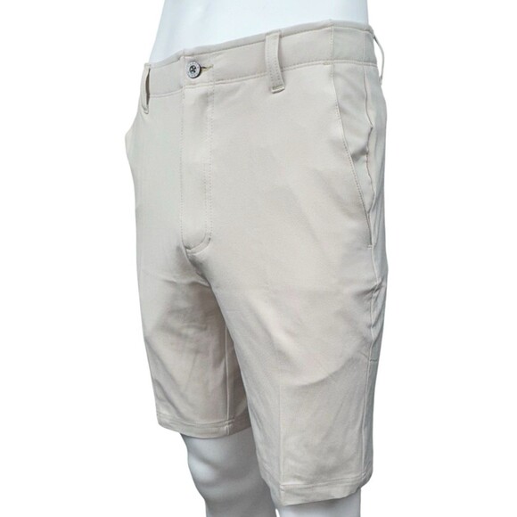 Pebble Beach Dry-Luxe Performance Mens Size 30 Tan Shorts Golf Casual Chino New - Picture 2 of 7
